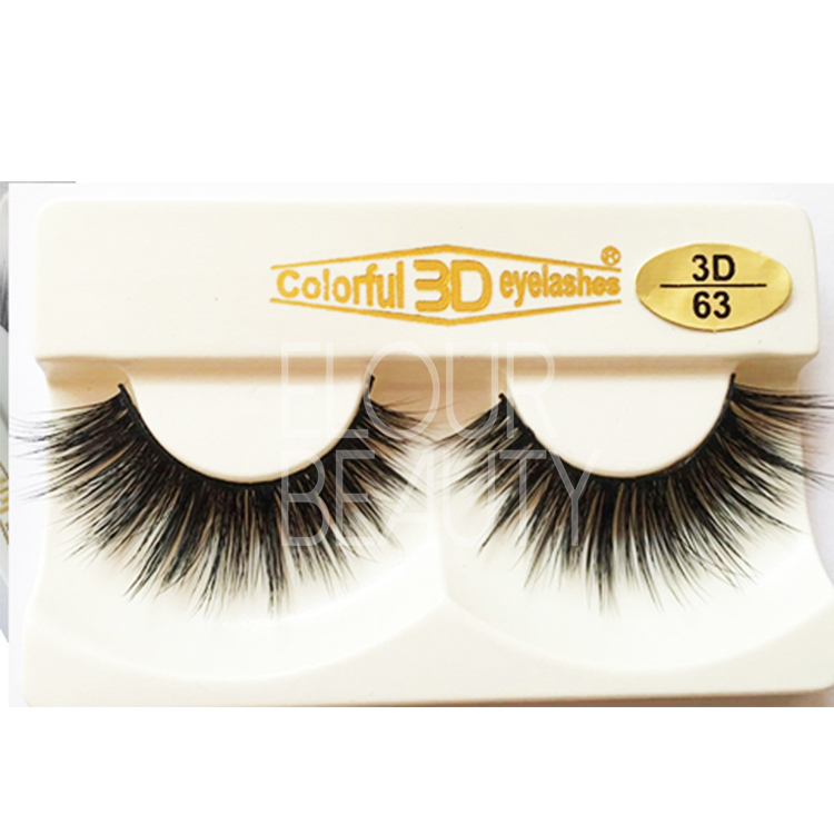 Volume 3D Korean Silk cheap fake eyelashes vendors ED53